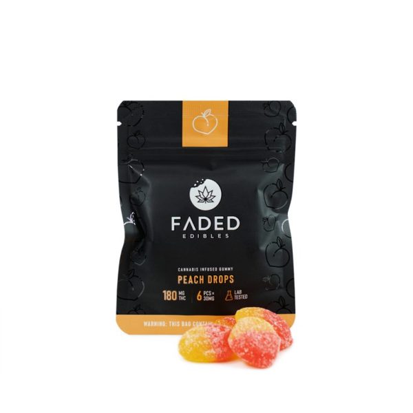 Faded Cannabis Co. Peach Drops 180MG THC