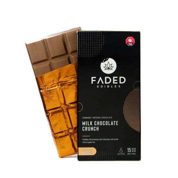 Faded Cannabis Co. Milk Chocolate Crunch Bar