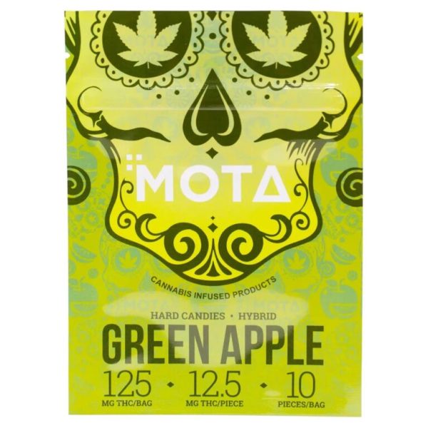 Mota Green Apple Hard Candy 125mg THC Hybrid